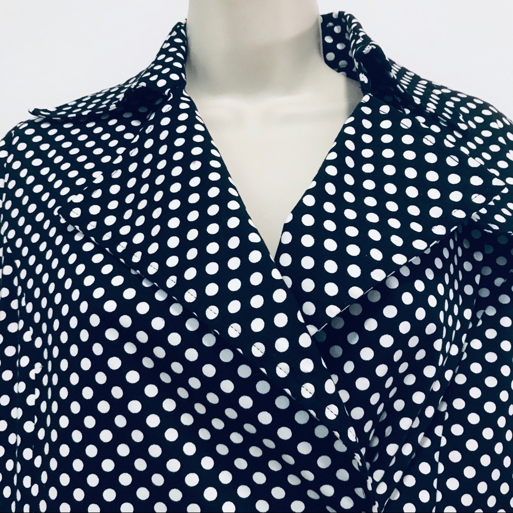 Vertigo Polkadot Trench Coat Size XS - Picture 8 of 12